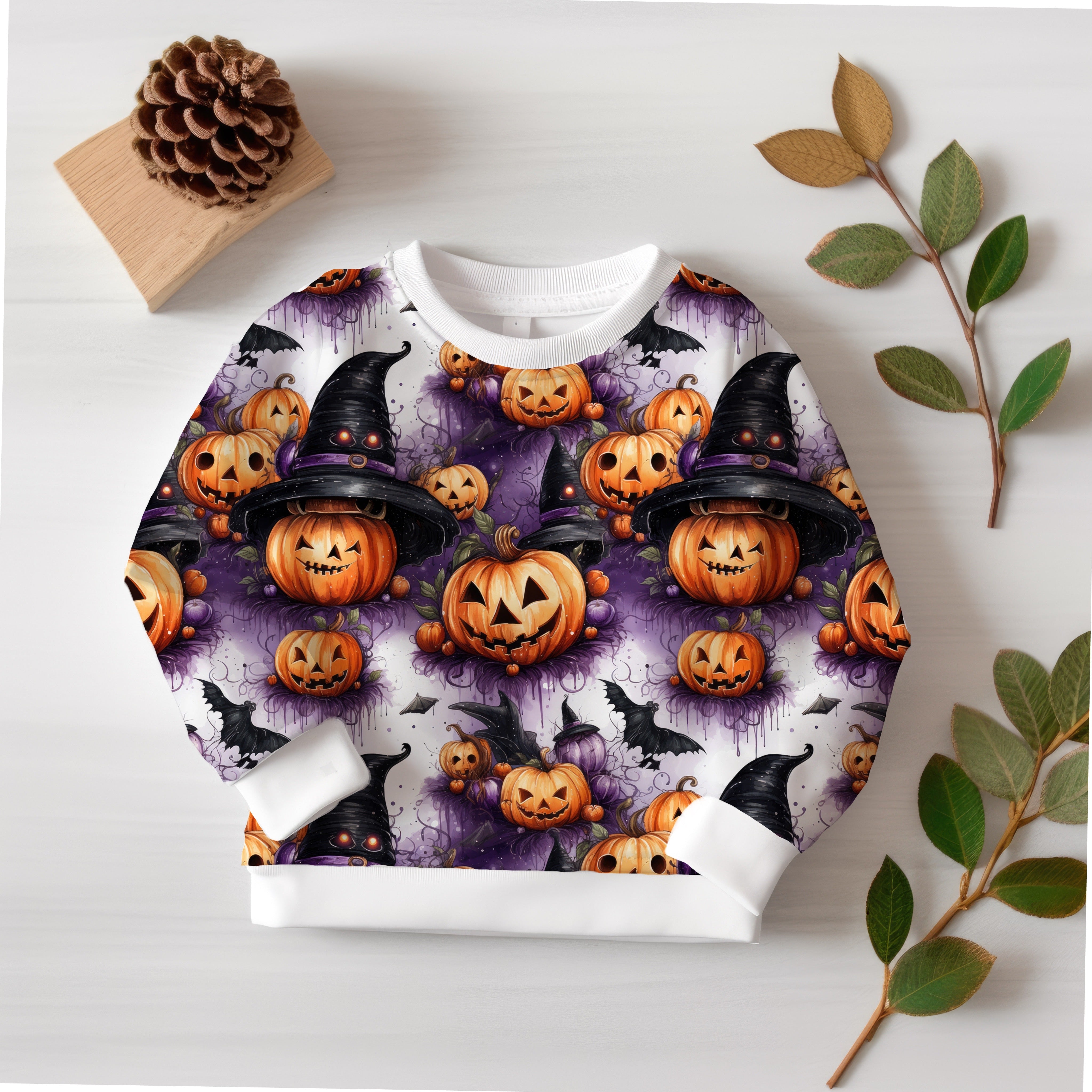 Kürbis mit Hut Halloween